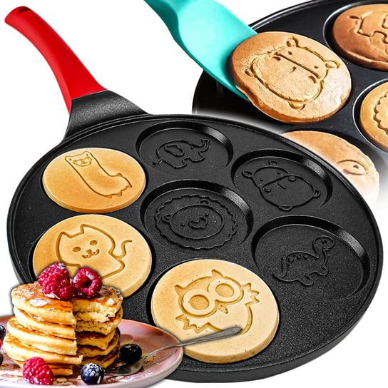 Patelnia do NALEŚNIKÓW placków PANCAKES jajek ŚMIESZNE ZWIERZĄTKA MARMUROWA MR-KEJK6-BASIC LOGIT