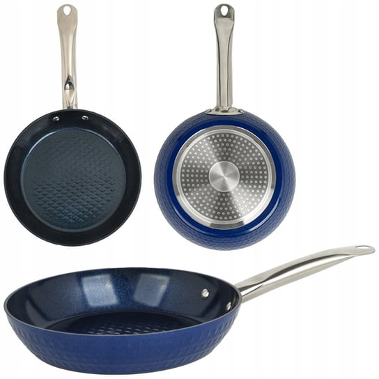 PATELNIA GŁĘBOKA INDUKCJA POWŁOKA DIAMENTOWA DIAMOND COOKWARE 24CM Zilan