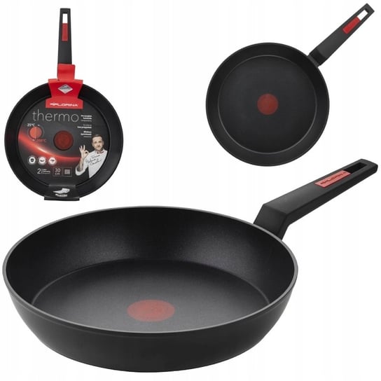 Patelnia nieprzywierająca 30 cm teflon Florina Thermo sensor INDUKCJA Florina