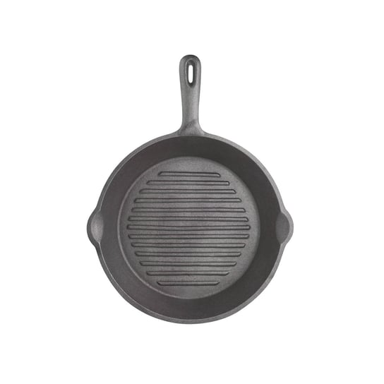 Patelnia żeliwna grillowa KITCHEN CRAFT, czarna, 24 cm Kitchen Craft
