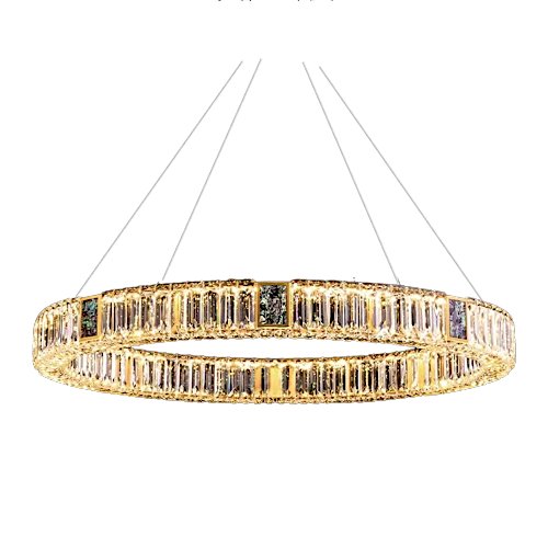 Patena - ring pierścień LED żyrandol kryształowy 60cm Iluminar