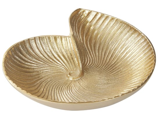Patera dekoracyjna muszla złota PERSEPOLIS Beliani