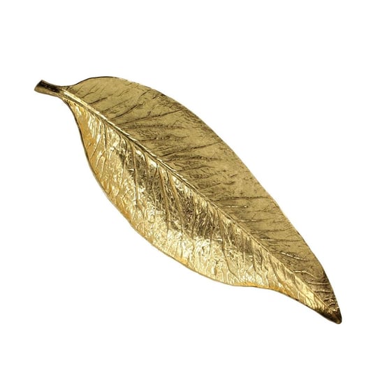 Patera Golden Leaf 19x58cm, 19 x 4 x 58 cm Dekoria