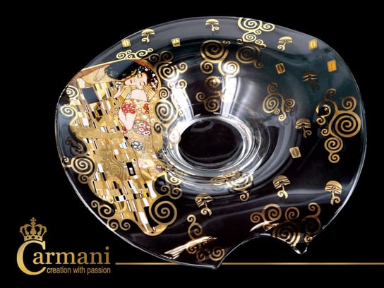 Patera szklana - Gustav Klimt. Pocałunek (CARMANI) Carmani