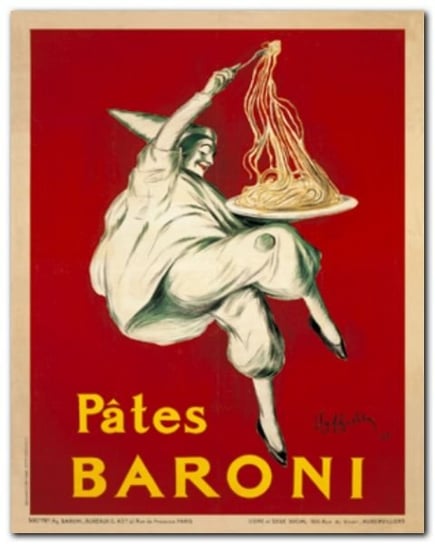 Pates Baroni, 1921 plakat obraz 24x30cm Wizard+Genius