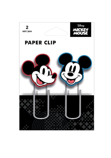 PATIO, Klipy do papieru Disney Fashion Mickey Mouse, mix, 2 szt. Myszka Minnie
