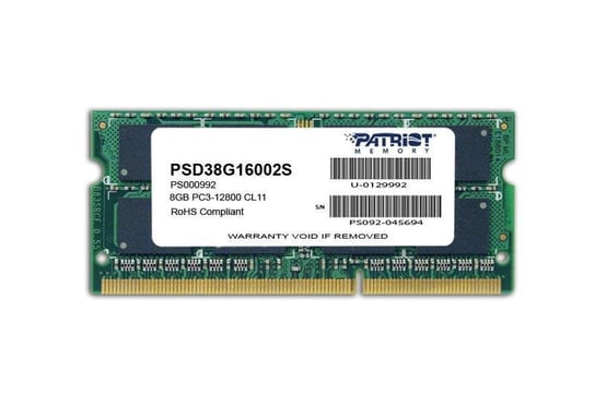 Patriot DDR3 8 GB 1600MHZ Signature SODIMM CL11 Patriot