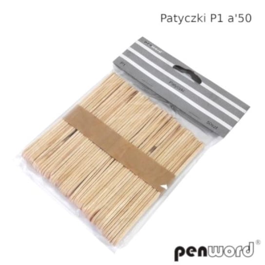Patyczki drewniane jednolite P1 w opakowaniu 50 sztuk penword p10 cena za 1 op Inny producent