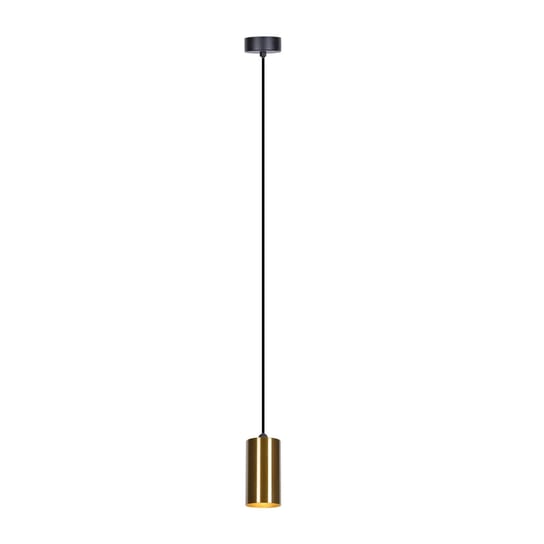 Patynowa lampa wisząca o kształcie tuby z czarną oprawą K-4890 VIGO Kaja Oświetlenie