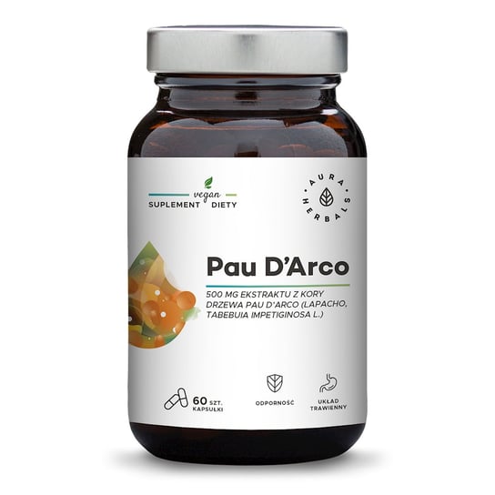 Pau D'Arco ekstrakt z kory Lapacho (60 kaps.) Aura Herbals