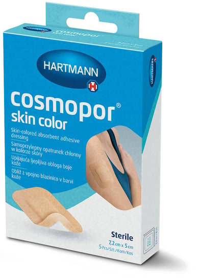 Paul Hartmann, Opatrunek Cosmopor Skin Color, 7,2 cm x 5 cm, 5 szt. Paul Hartmann