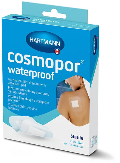 Paul Hartmann, Opatrunek Cosmopor Waterproof, 10cm x 8cm, 5 szt. Paul Hartmann