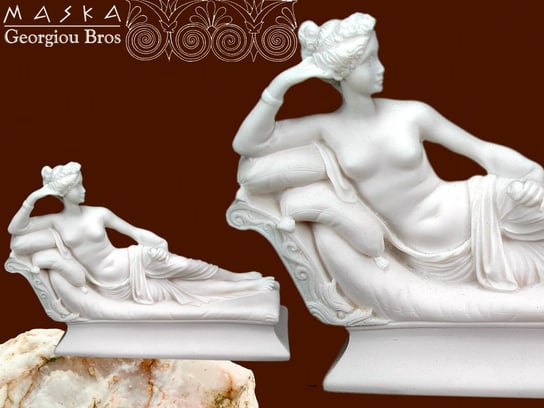 Paulina Borghese - siostra Napoleona -alabaster grecki MASKA