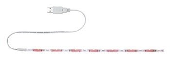 PAULMANN, Pasek LED USB 30cm 1,5W czerwono-biały PAULMANN