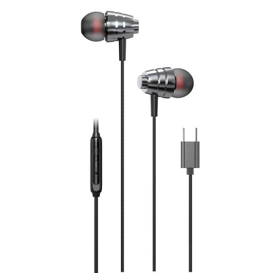 PAVAREAL zestaw słuchawkowy / słuchawki z mikrofonem Typ C PA-M08C czarne [DAC] PAVAREAL