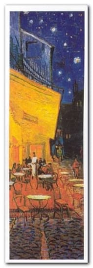 Pavement Cafe At Night plakat obraz 35x100cm Wizard+Genius