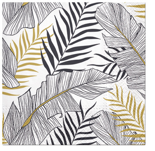 Paw Decor Collection, Serwetki Exotic Leaves Paw Decor Collection