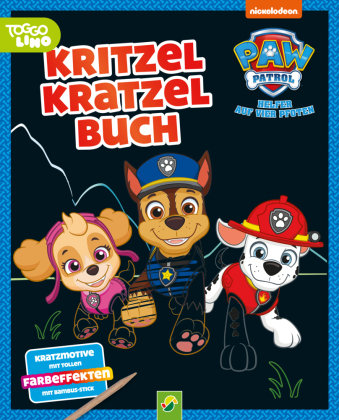 PAW Patrol Kritzel-Kratzel-Buch für Kinder ab 5 Jahren Schwager & Steinlein
