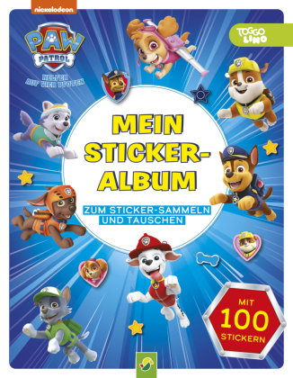 PAW Patrol Mein Stickeralbum mit 100 Stickern Schwager & Steinlein