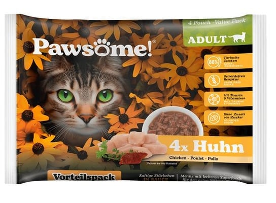 Pawsome Adult Huhn - kurczak saszetki 4x85g Awesome