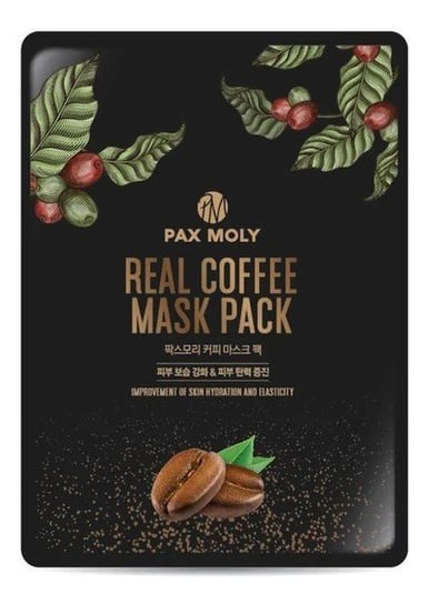 Pax Moly Maska w płachcie odmładzająco-rozświetlająca z ekstraktem kawy 25ml Pax Moly