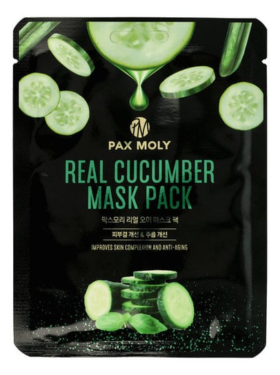 Pax Moly Maska w płachcie odświeżająco - łagodząca z ekstraktem ogórka 25ml Pax Moly