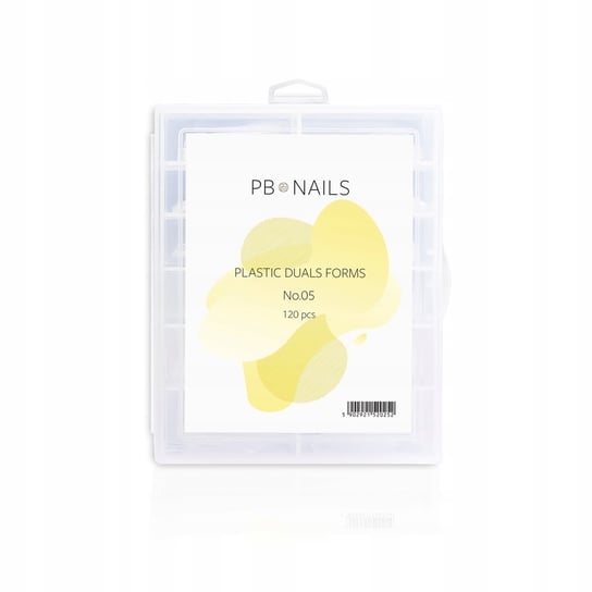 PB Nails, Górne formy Kwadrat salonowy, 120 szt. PB Nails