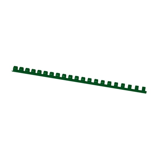 PBS Connect, plastikowe grzbiety do bindowania, 12 mm, zielone, 100 sztuk Office Products
