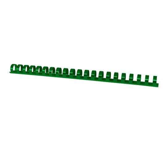 PBS Connect, plastikowe grzbiety do bindowania, 16 mm, zielone, 100 sztuk Office Products