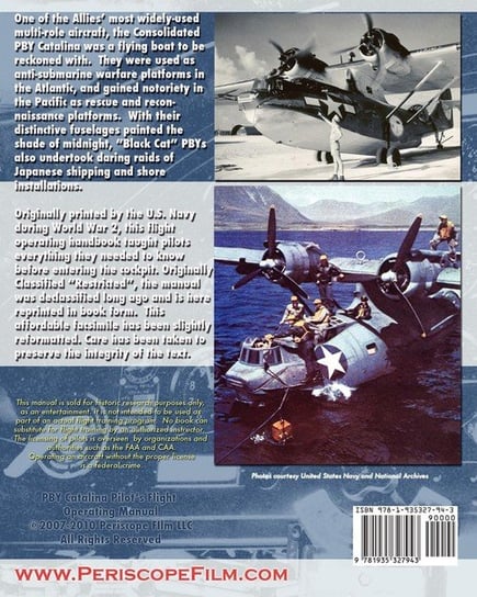 Pby Catalina Pilot's Flight Operating Instructions Navy United States