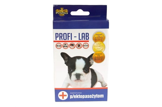 PCHEŁKA Obroża PROFI przeciw pchłom i kleszczom dla Buldoga 55cm LAB