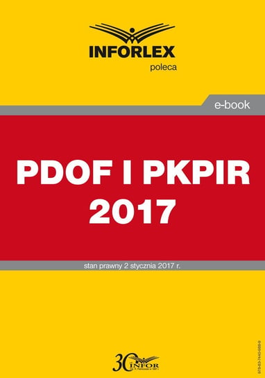 PDOF i PKPiR 2017 Opracowanie zbiorowe