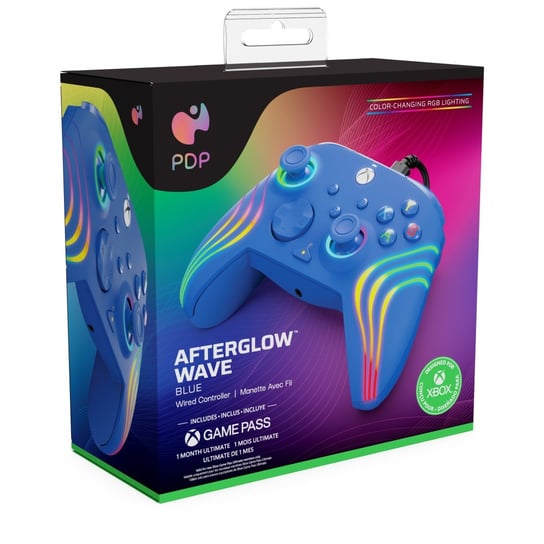 PDP XS Pad przewodowy Afterglow WAVE - niebieski PDP