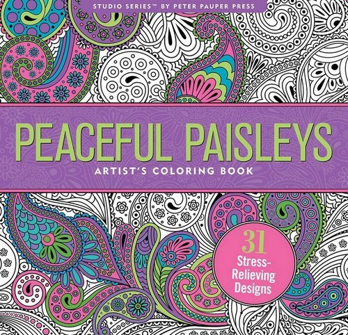 Peaceful Paisleys. Kolorowanka artystyczna Opracowanie zbiorowe