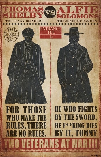 Peaky Blinders Thomas vs Alfie - plakat 61x91,5 cm Galeria Plakatu