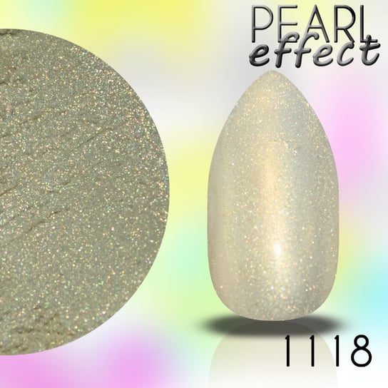 Pearl Effect 0,5g (nr1118) - efekt mieniącej się perły - pyłek na lakiery hybrydowe, żele uv i akryl + PACYNKA Inna marka