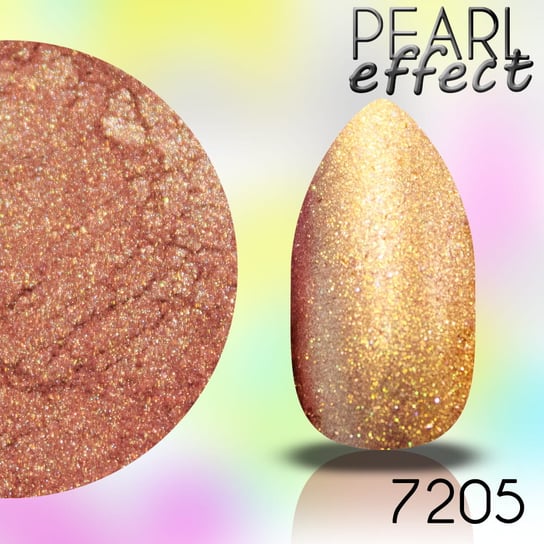 Pearl Effect 0,5g (nr7205) - efekt mieniącej się perły - pyłek na lakiery hybrydowe, żele uv i akryl + PACYNKA Inna marka