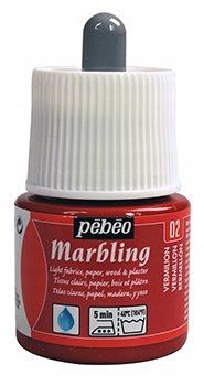 PEBEO MARBLING FARBA 45ML VERMILLION PEBEO