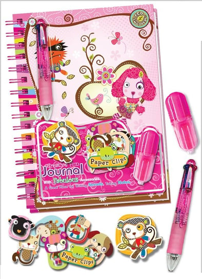 Pecoware, pamiętnik na spirali z długopisem i akcesoriami zwierzątka Pecoware