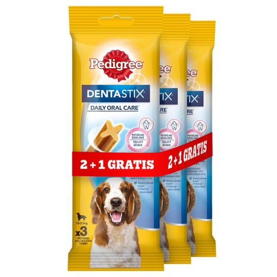 Pedigree DentaStix 3x77g Przysmak Dentystyczny Dla Psów Średnich Ras PEDIGREE