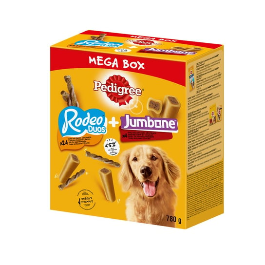 PEDIGREE Mega Box przysmaki dla psa Rodeo i Jumbone 780 g PEDIGREE