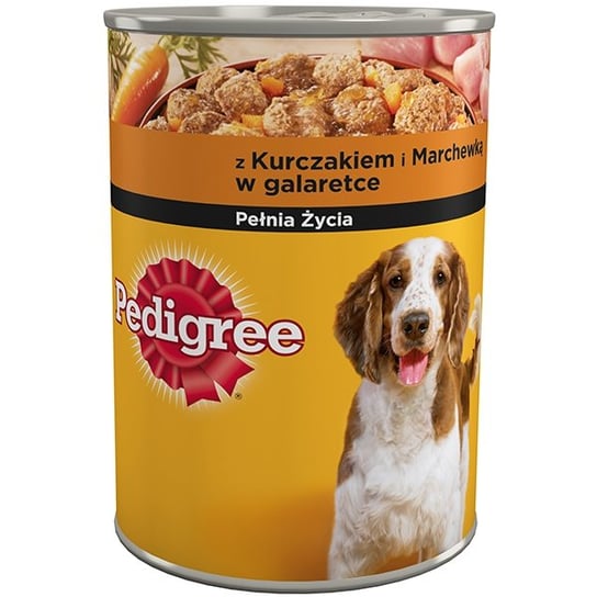 PEDIGREE mokra karma dla psa kurczak z marchewką w galaretce puszka 400 g Mars