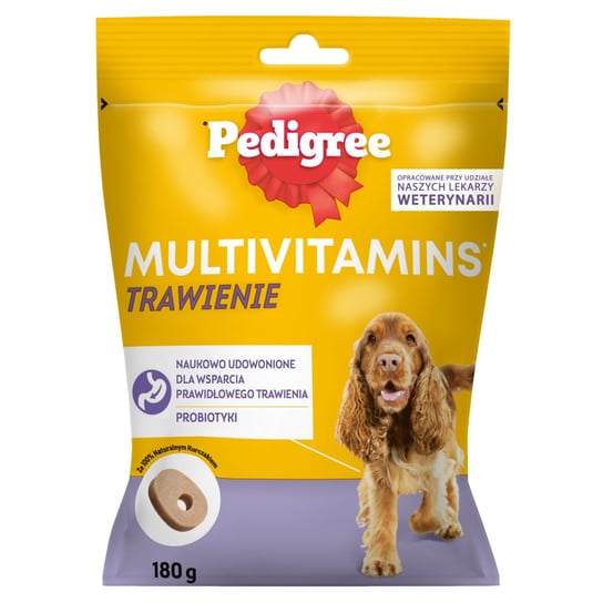 PEDIGREE Multivitamins suplementy dla psa na trawienie smak kurczaka 180 g Pedigree