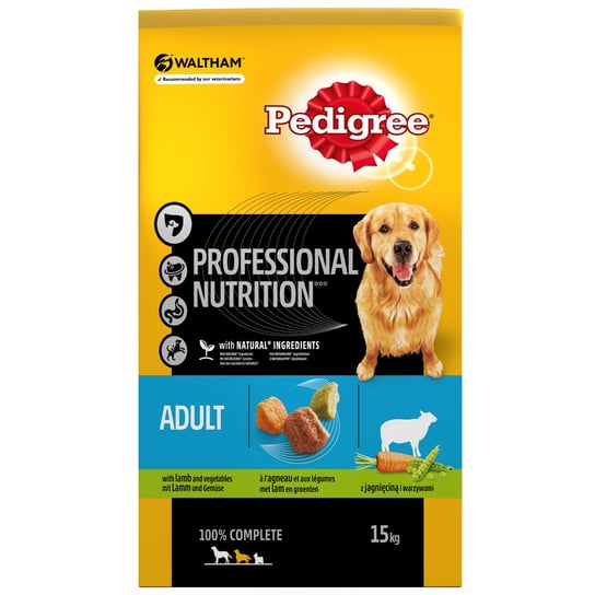 PEDIGREE Proffessional Nutrition sucha karma dla psa z jagnięciną 15 kg PEDIGREE