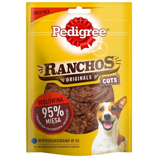 PEDIGREE Ranchos Cuts suszone przysmaki dla psa z wołowiną 65 g PEDIGREE