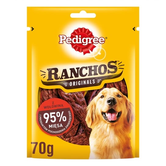 PEDIGREE Ranchos suszone przysmaki dla psa z wołowiną 70 g PEDIGREE