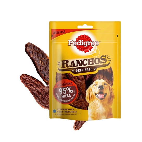 PEDIGREE Ranchos suszone przysmaki dla psa z wołowiną 70 g PEDIGREE