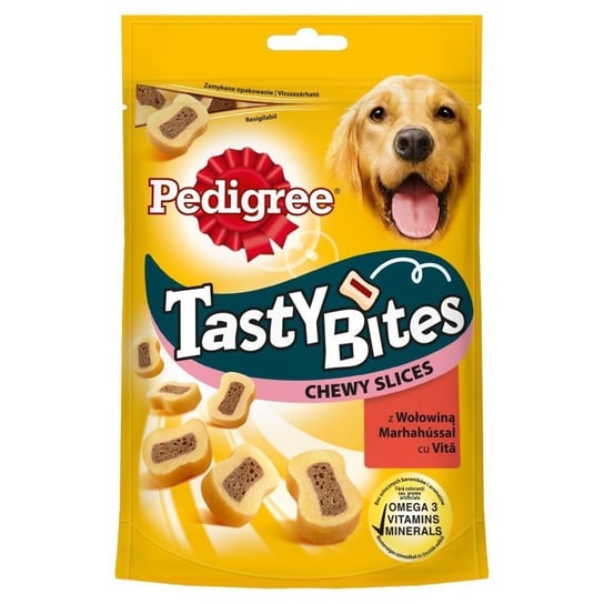 Pedigree Tasty Minis 6x155g z wołowiną Przysmak dla psa (Mini Tasty bites chewy slices) Zestaw PEDIGREE