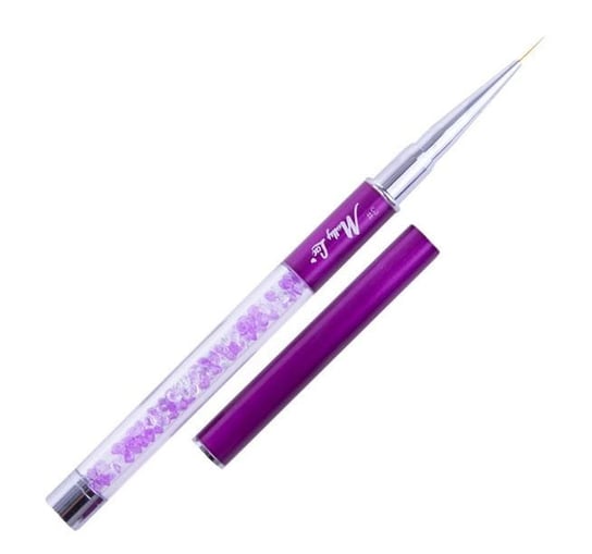 Pędzelek do zdobień Nail Art Brush 11 mm fioletowy Molly Lac Nr 3 Molly Lac