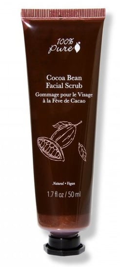 Peeling do twarzy z ziarnami kakaowymi -100% PURE Cocoa Bean Facial Scrub 100% Pure